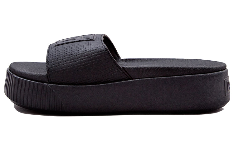 (WMNS) PUMA Platform Slide EP 'Triple Black' 366122-02