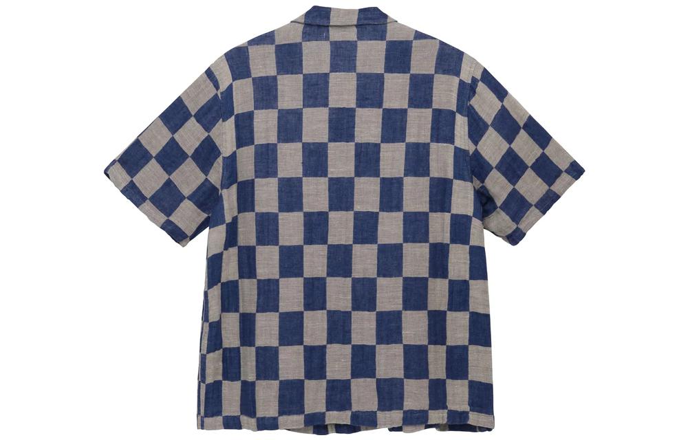 Stussy x OUR LEGACY Work Shop Box Shirt Shortsleeve 'Grey Blue' WS2222BBG