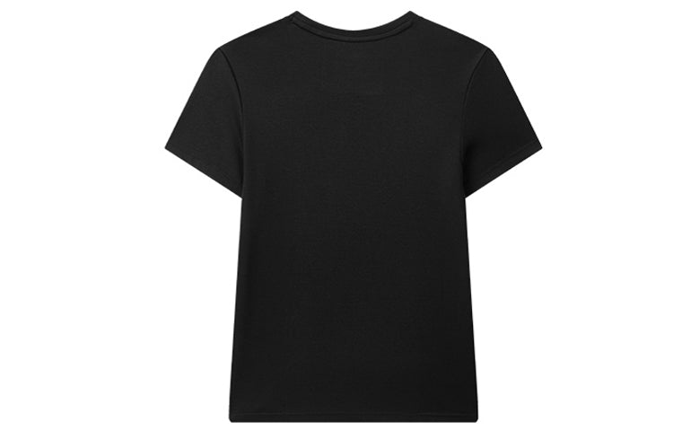 (WMNS) FILA Alphabet Printing Logo Short Sleeve Black F51W018139F-BK