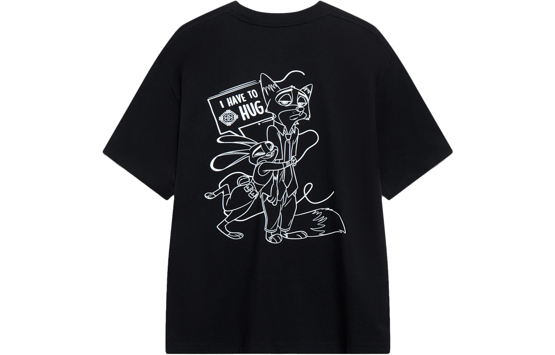 Li-Ning x Disney Zootopia Graphic T-shirt 'Black' AHST269-4