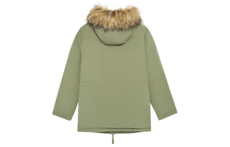 New Balance Fur Collar Warm Windproof Jacket Asia Sizing 'Green' AMJ23371-FRO