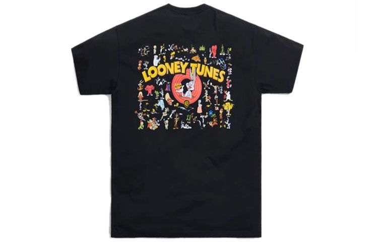 KITH x Looney Tunes Crossover Cartoon Printing Short Sleeve Unisex Black KH3799-100