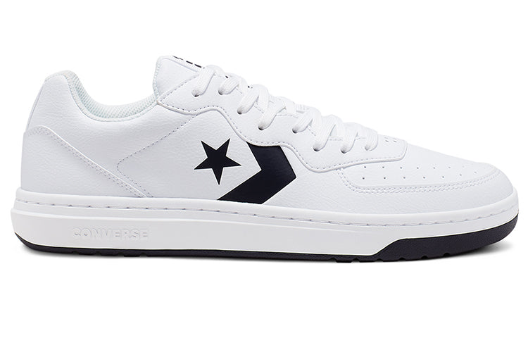 Converse Rival Leather Low Top 'White Black' 166083C