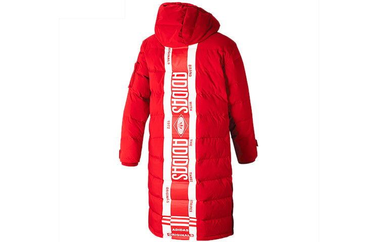 adidas originals Giant Logo Sports Down Jacket Red GF4074