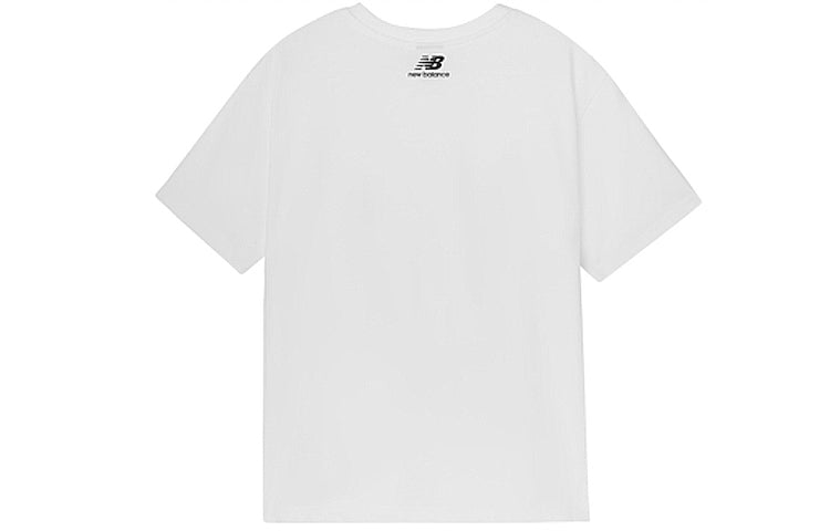 (WMNS) New Balance Funny Printing Short Sleeve White AWT03364