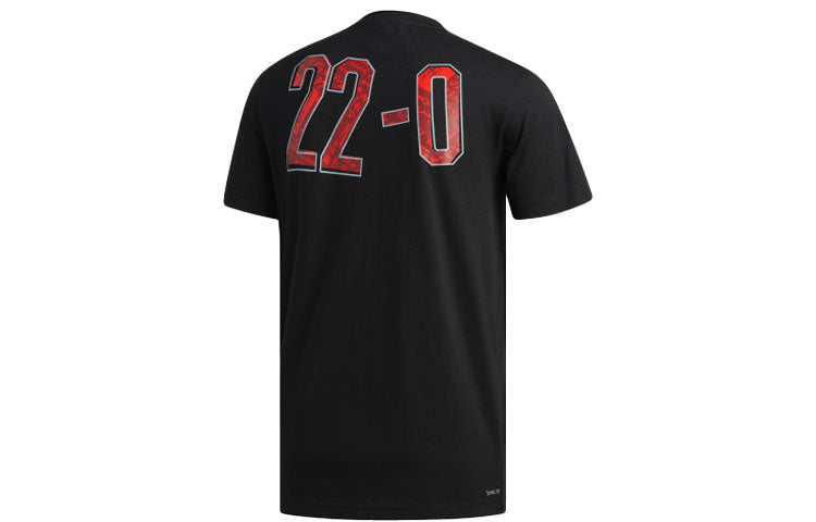 adidas Tmac Chapter 3 Pattern Round Neck Short Sleeve Black EI0364