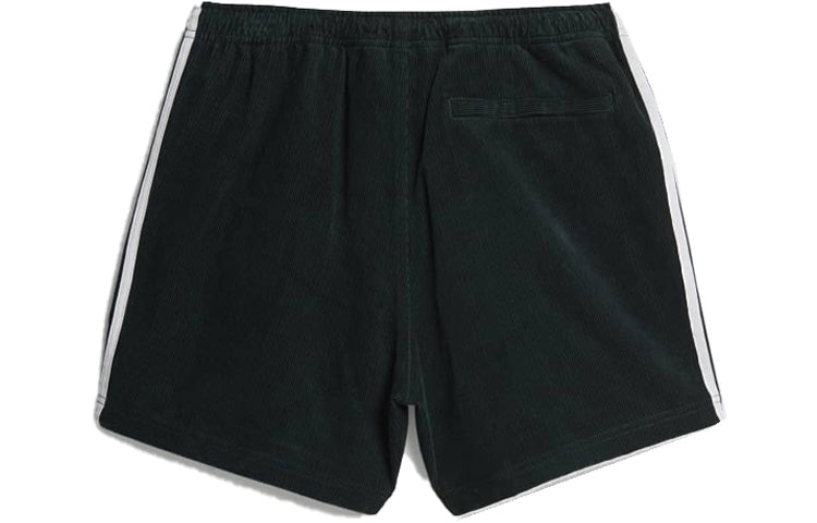 adidas originals x NOAH Crossover Corduroy Side Stripe Casual Shorts Green HC4307