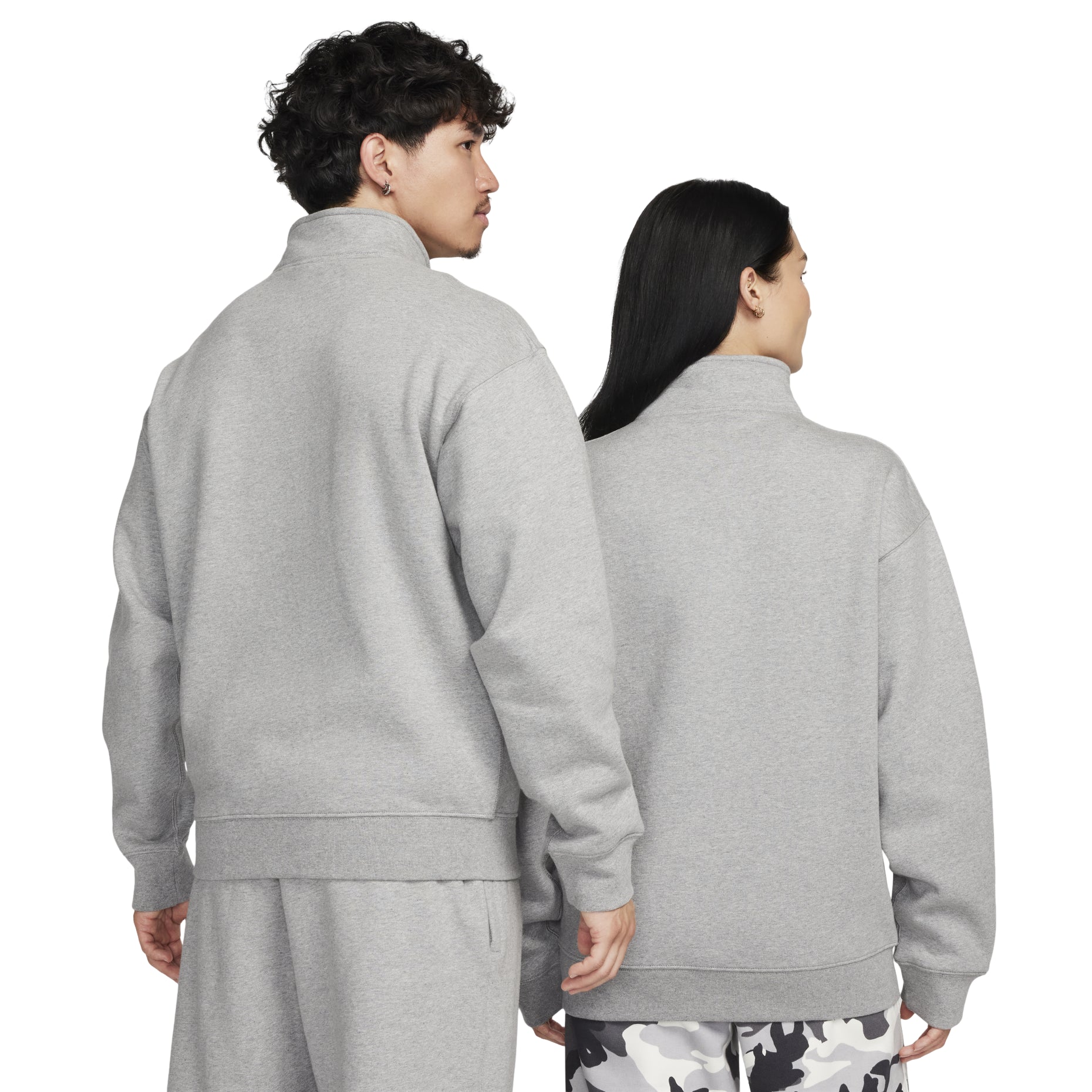 Nike Solo Swoosh 1/4-zip sweatshirt 'Grey' DQ5210-063