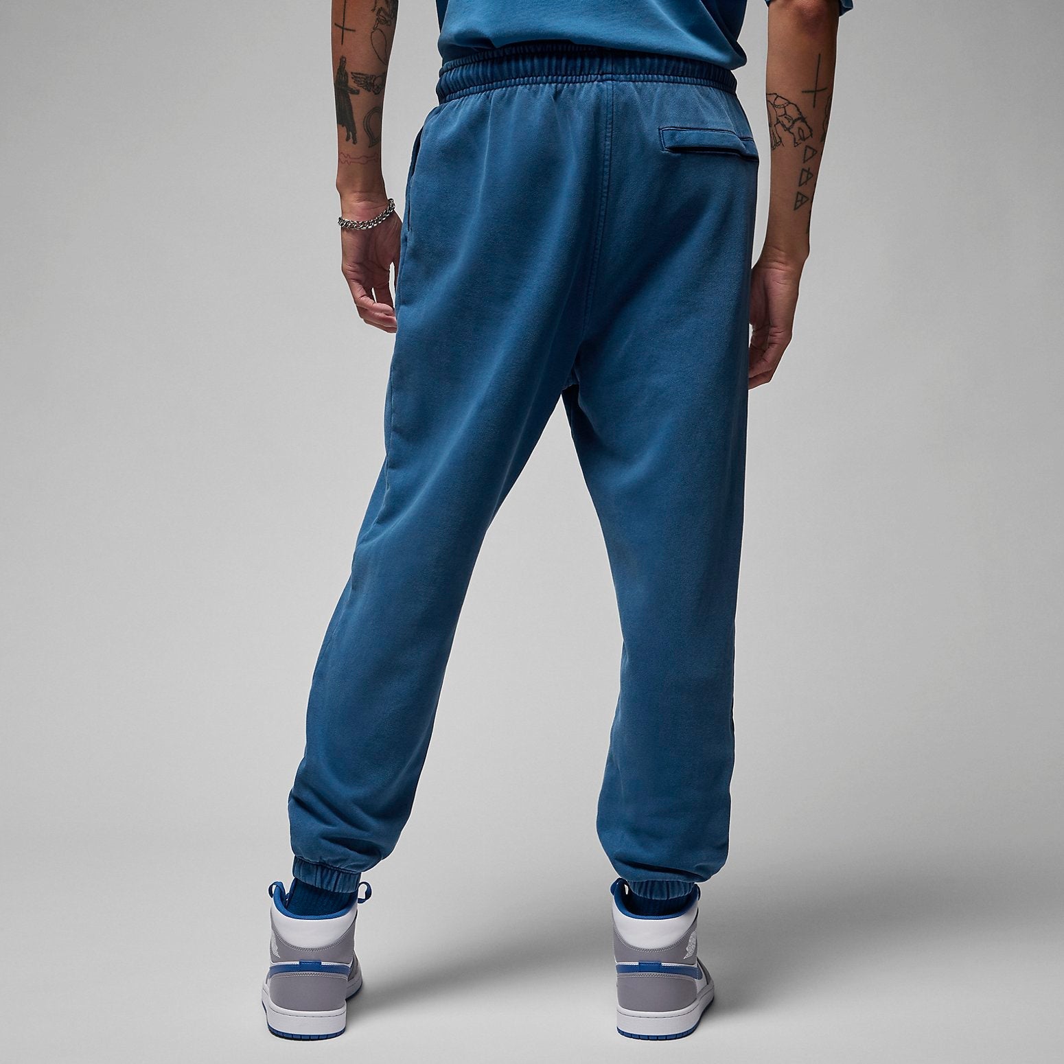 Air Jordan Essentials Fleece Washed Pants Asia Sizing 'Blue' FB7299-427
