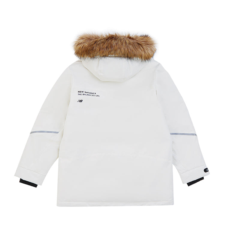 New Balance Logo Down Jacket Asia Sizing 'White' 5PC44603-IV