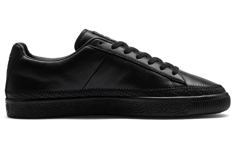 PUMA Basket Trim Black/Gold Casual Board Shoes 369641-02