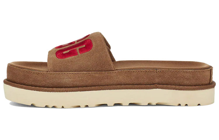 (WMNS) UGG Laton Slide Thick Sole Slippers 1110110-CHE