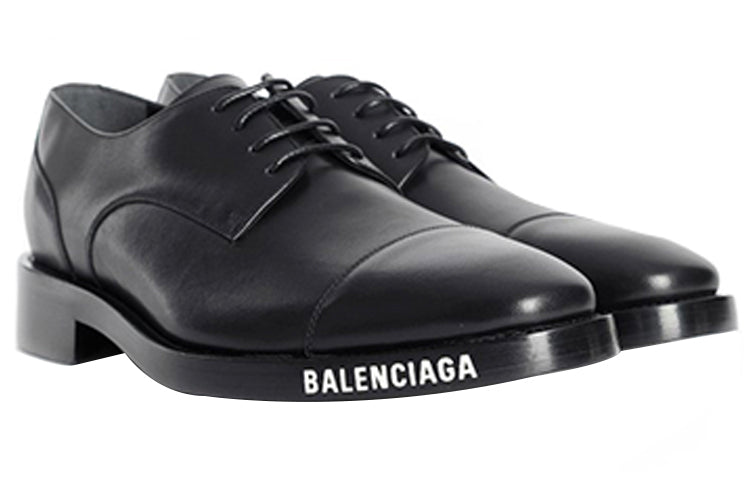 Balenciaga Derby Lace Up Shoes 'Black' 590716WA6F01000