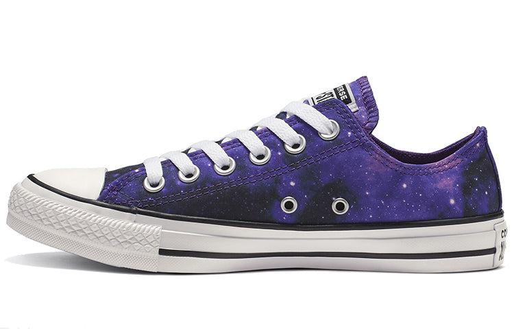 (WMNS) Converse Chuck Taylor All Star Miss Galaxy Low Top Canvas Sneakers 'Black Purple' 565209F