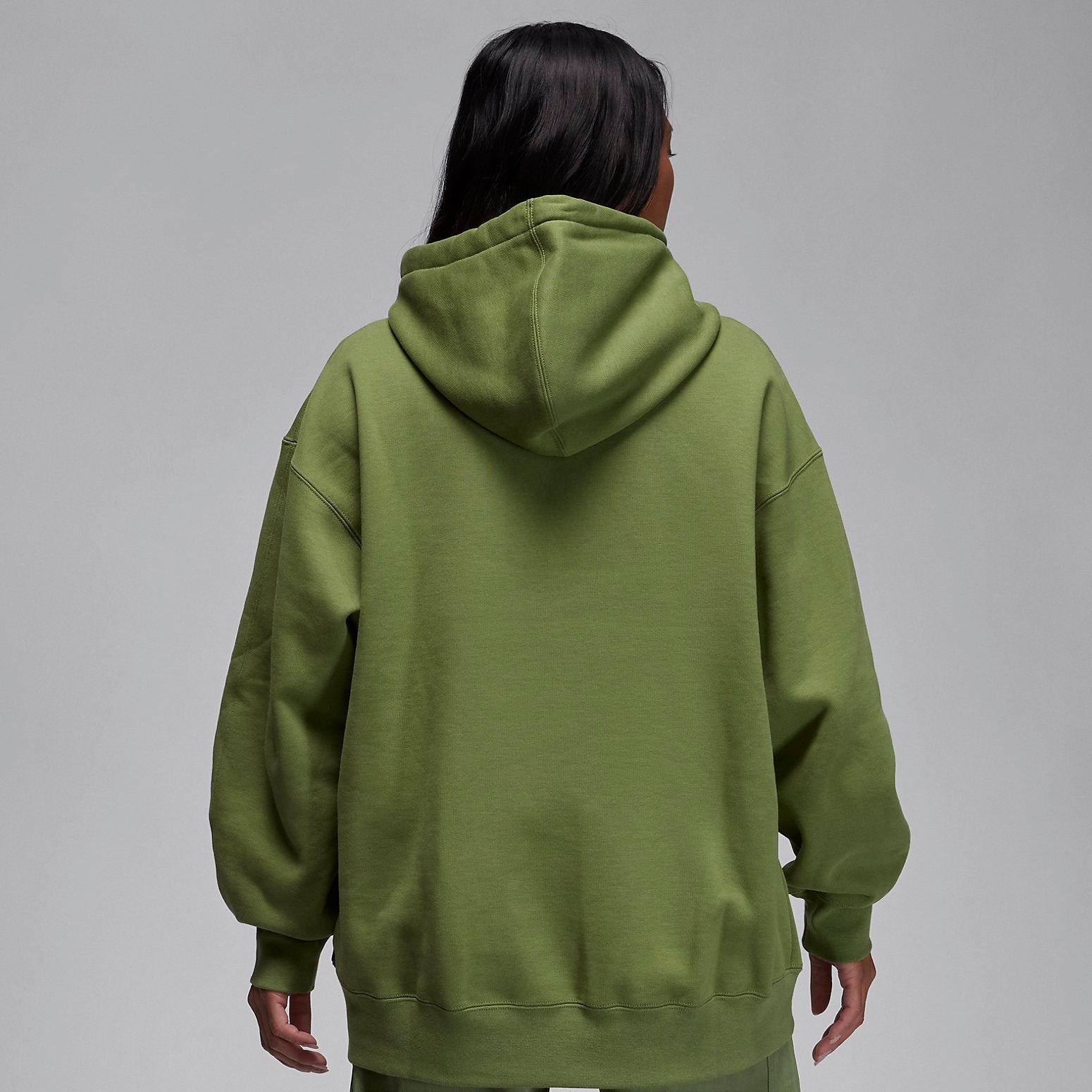 (WMNS) Air Jordan Flight Fleece Pullover Hoodie 'Sky J Light Olive' FB5111-340
