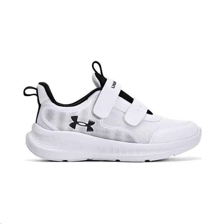 (GS) Under Armour Essential Sneakers 'White Black' 2412102
