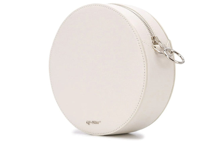 Off-White Diag Round shoulder bag Black/White OWNA110S20LEA0010310