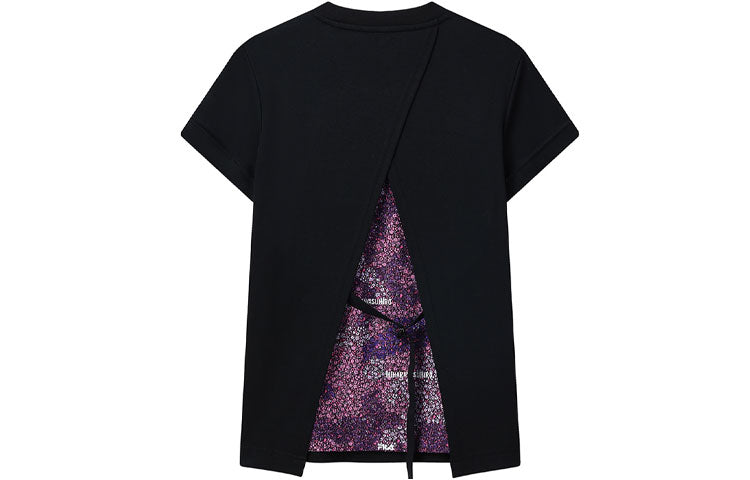 (WMNS) FILA x MIHARA YASUHIRO Jointly Signed Logo Printing Sports T-Shirt Black LogoT F11W133103F-BK