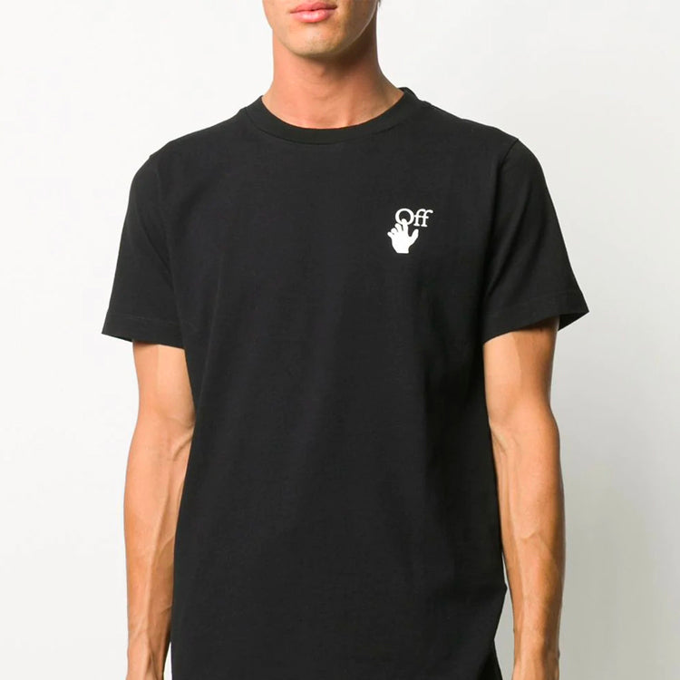 Off-White Arrows Arrow Logo Applique Tee Men's Black OMAA027F20FAB0041001