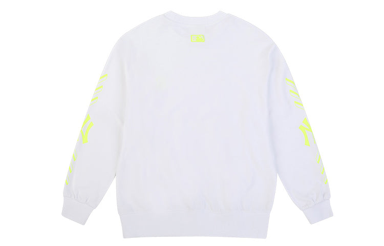 MLB Athleisure Casual Sports Round Neck Long Sleeves Unisex White 31MTS1011-50W