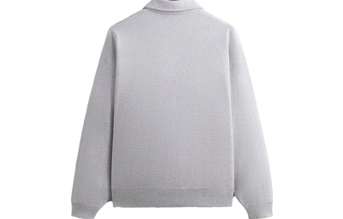 KITH Nelson Collared Pullover 'Light Heather Grey' KHM031308-002