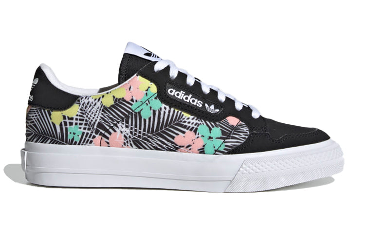 (GS) adidas Continental Vulc J 'Black Floral' EG9284