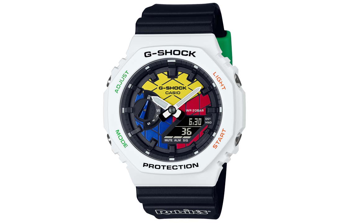 CASIO G-Shock Analog-Digital 'White Black' GAE-2100RC-1APR