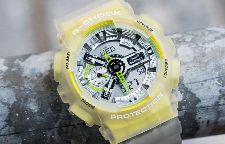 CASIO G-Shock Analog-Digital 'White' GA-110LS-7A