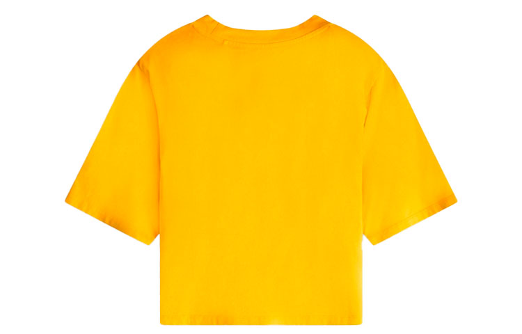 Levis Round Neck Pure Cotton Logo Loose Short Sleeve Yellow T-Shirt 18392-0004