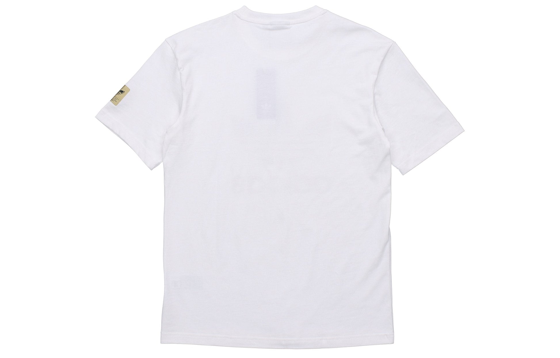 adidas Originals Logo Printing Sports Short Sleeve Tee 'White Gold Black' GT4371