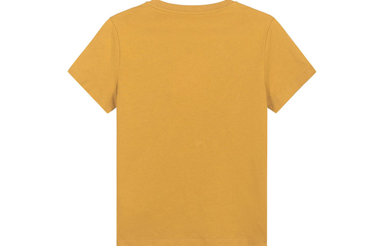 KENZO SS21 Cotton Logo Round Neck Short Sleeve Gold FA62TS8414SJ-41