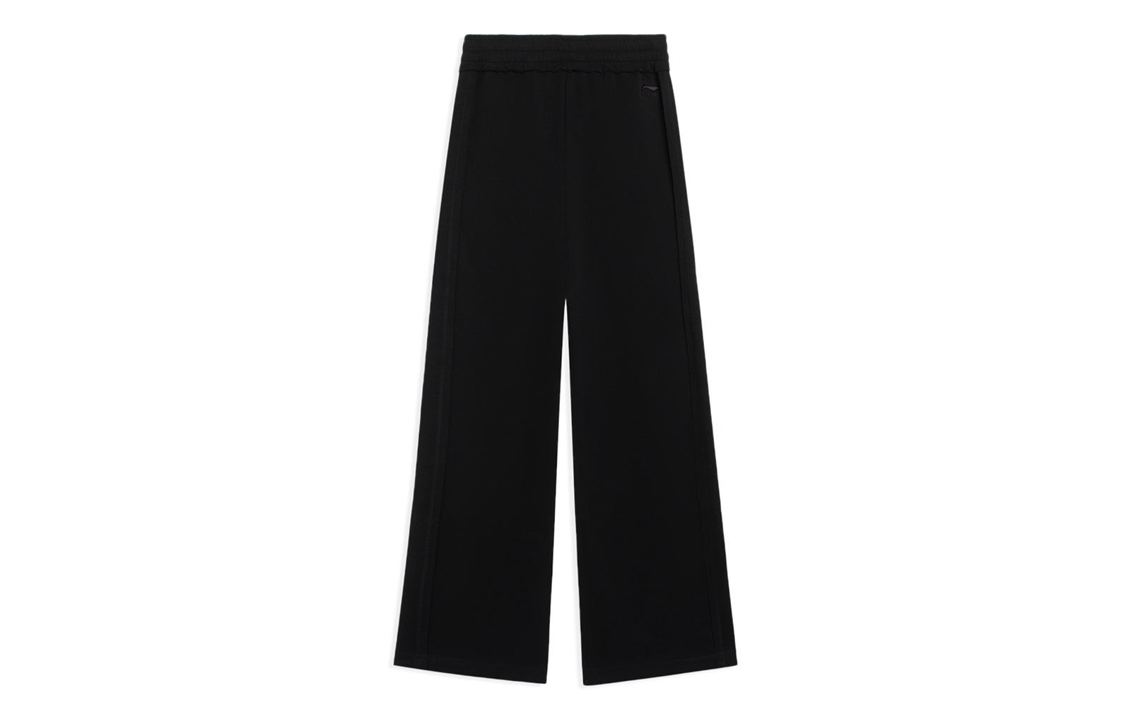(WMNS) Li-Ning Graphic Knit Flared Sweatpants 'Black' AKLSF44-2