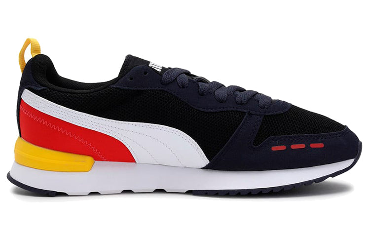 PUMA R78 Running Shoes Black/White/Yellow 373117-26