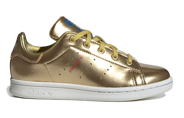 (GS) adidas originals Stan Smith 'Gold Red White' FW8080