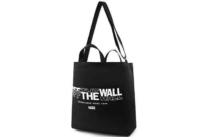 Vans Letter Printed Shoulder Bag 'Black White' VN0A4UQ3BLK