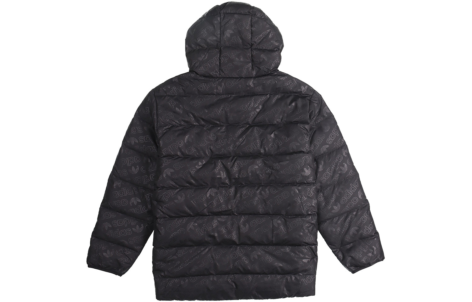 adidas originals H Jacket Down Full Print Reversible Stay Warm hooded down Jacket Black ED5839