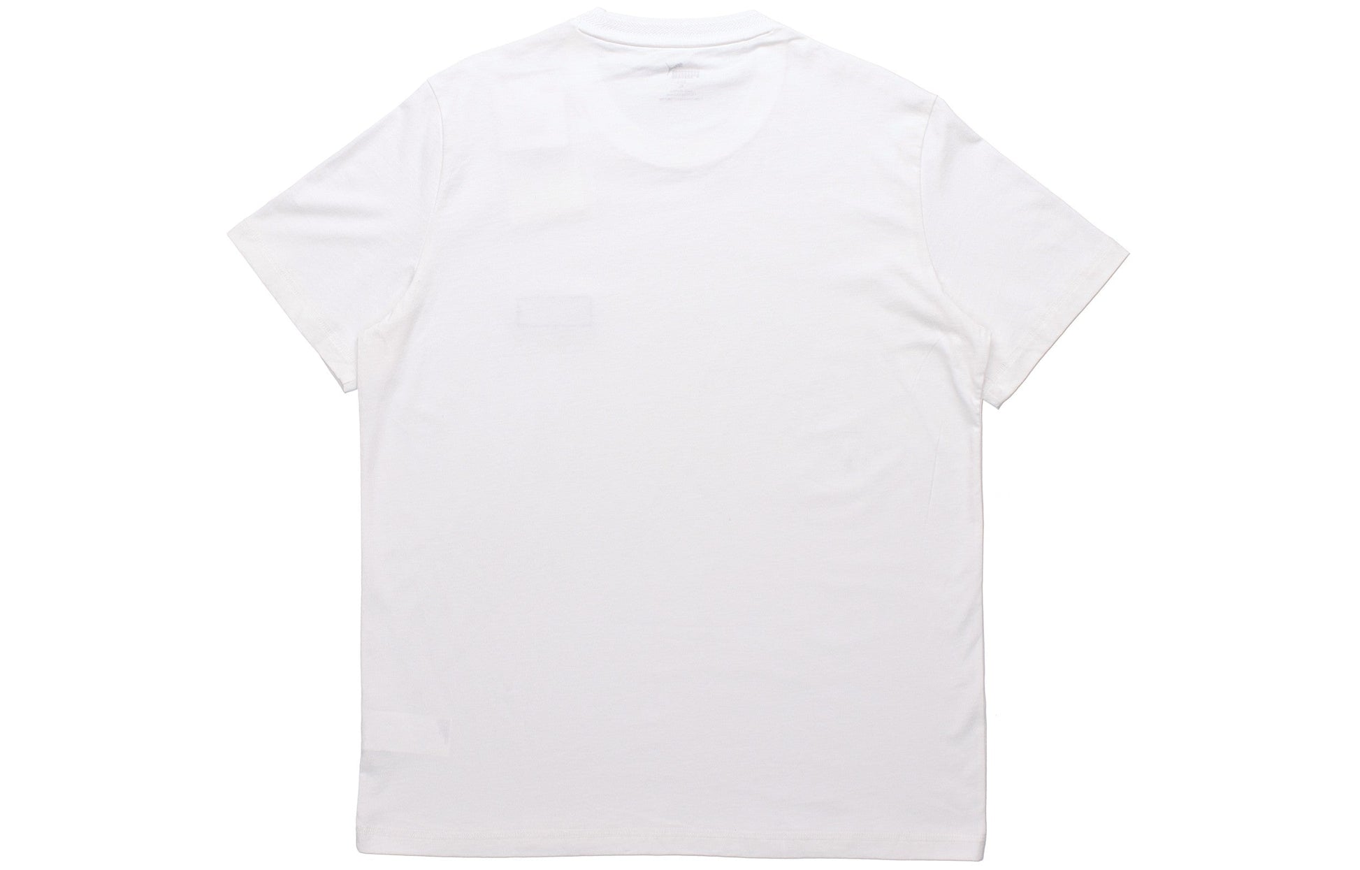 PUMA Fuslon Minimalistic Chest Alphabet Logo Label Short Sleeve White 582687-02