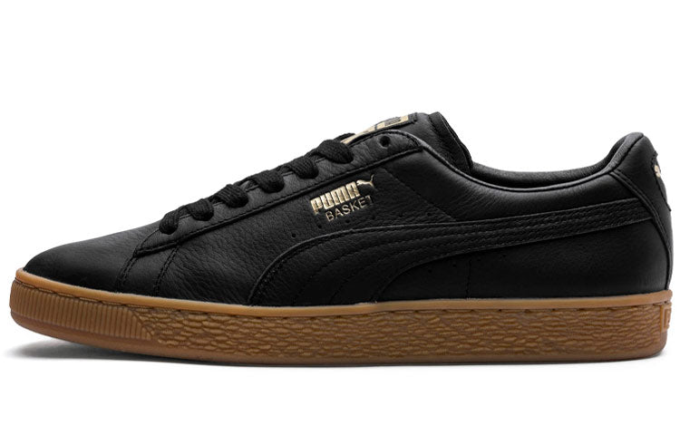 PUMA Basket Classic Gum Deluxe Sneakers Black/Brown 366612-01