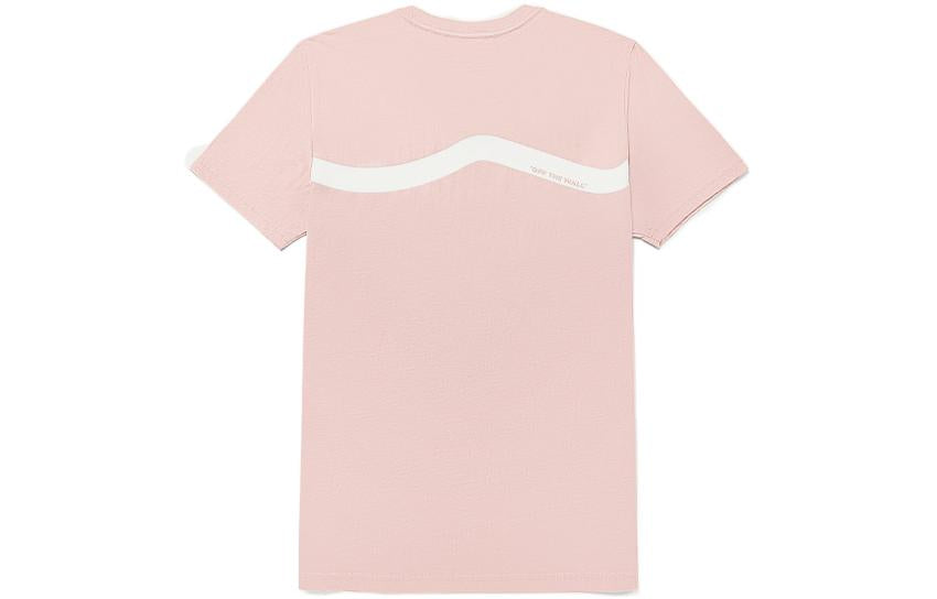 Vans Logo Casual T-Shirt 'Pink White' VN00090AYRR