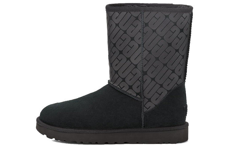 (WMNS) UGG Classic Short 2 'Black Grey' 1129450-BLK