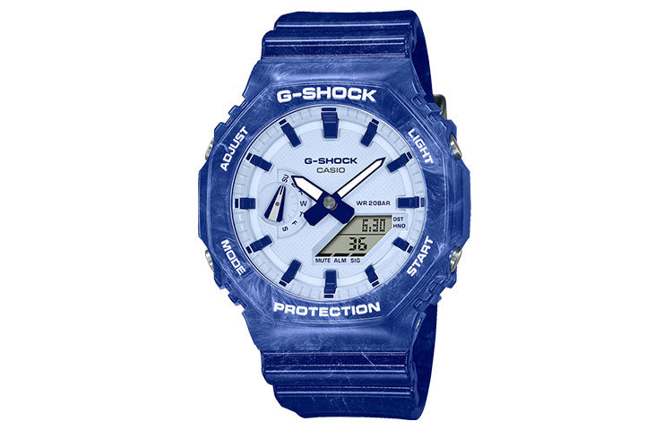 CASIO G-Shock Analog-Digital 'Blue' GA-2100BWP-2APFQ