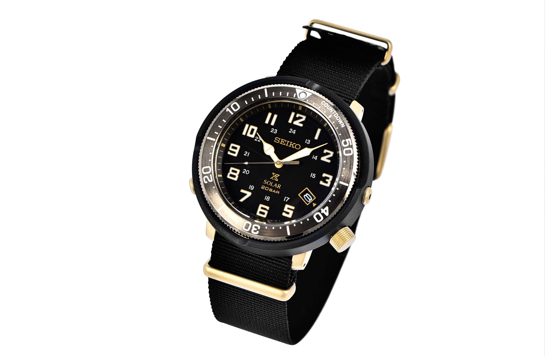 SEIKO Sports Solar Energy quartz Gold Color SBDJ028J1