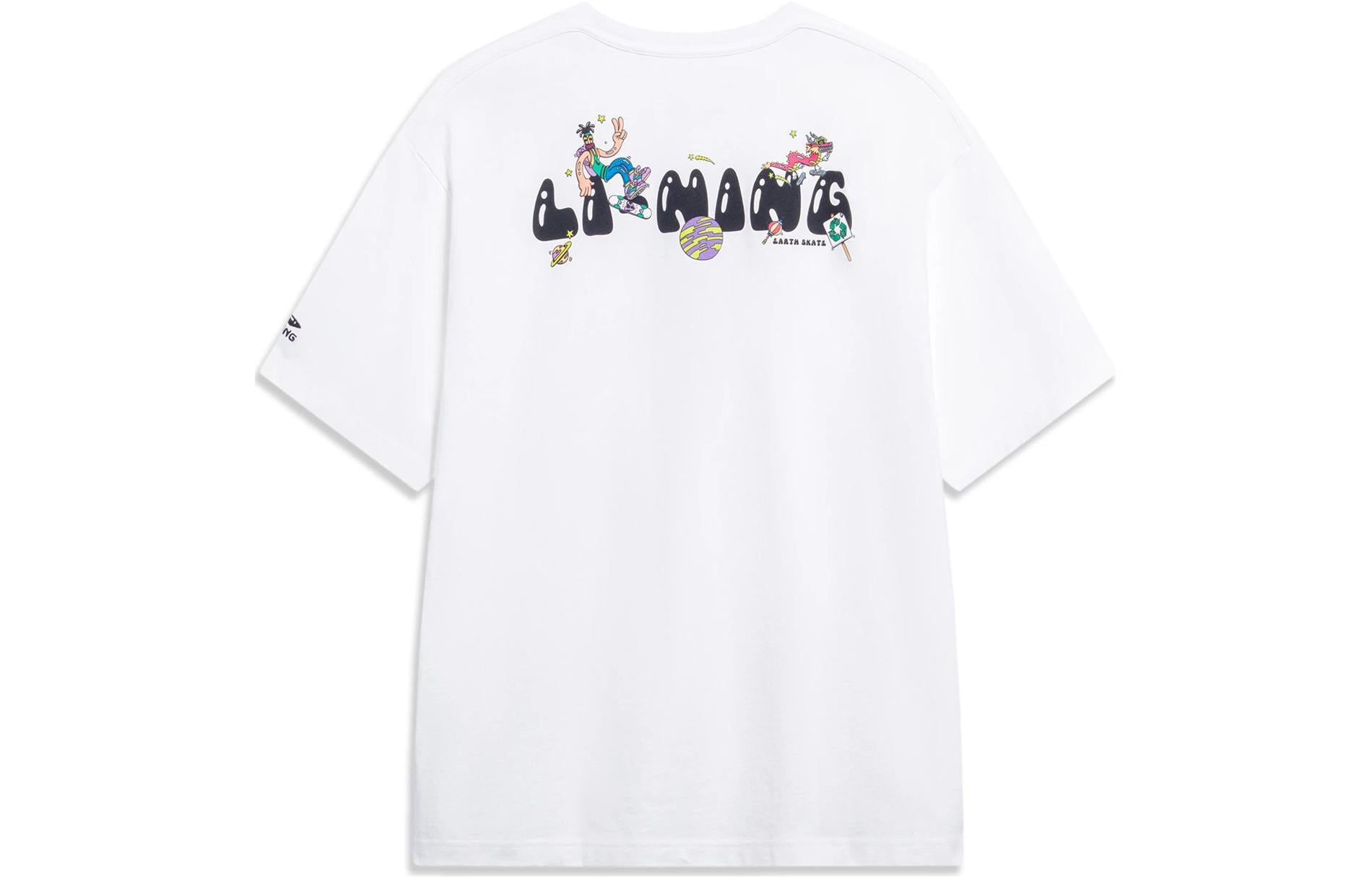 Li-Ning x Steven Harrington Graphic T-shirt 'White' AHST093-2