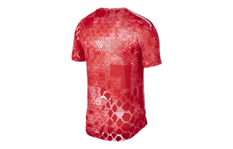 Nike x LPL Crossover JD Printing Breathable Quick Dry Casual Short Sleeve Gym Red DC6466-691