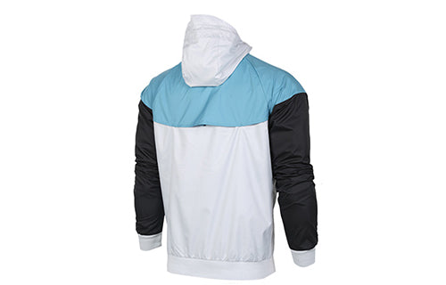 Nike Windrunner Wind-Proof Jacket For Men Blue/Black/White 727325-043