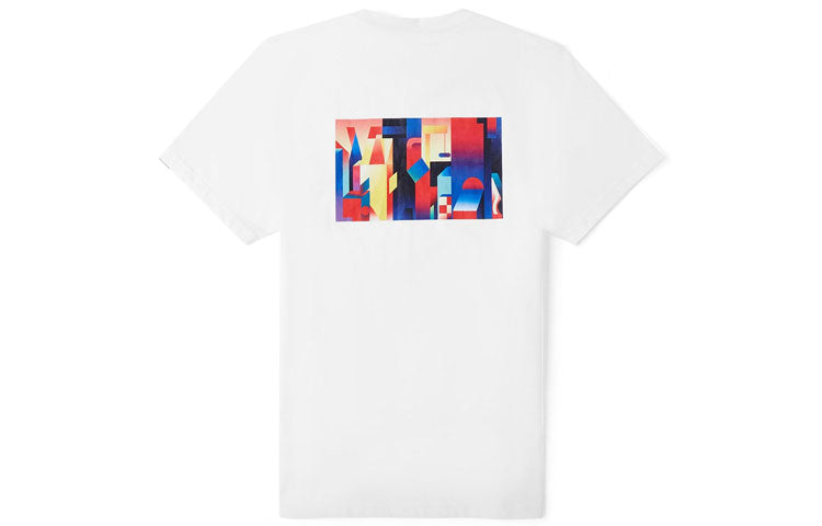 Vans OtwWeskerzhan Pattern Printing Short Sleeve Couple Style White VN0A4RAXWHT