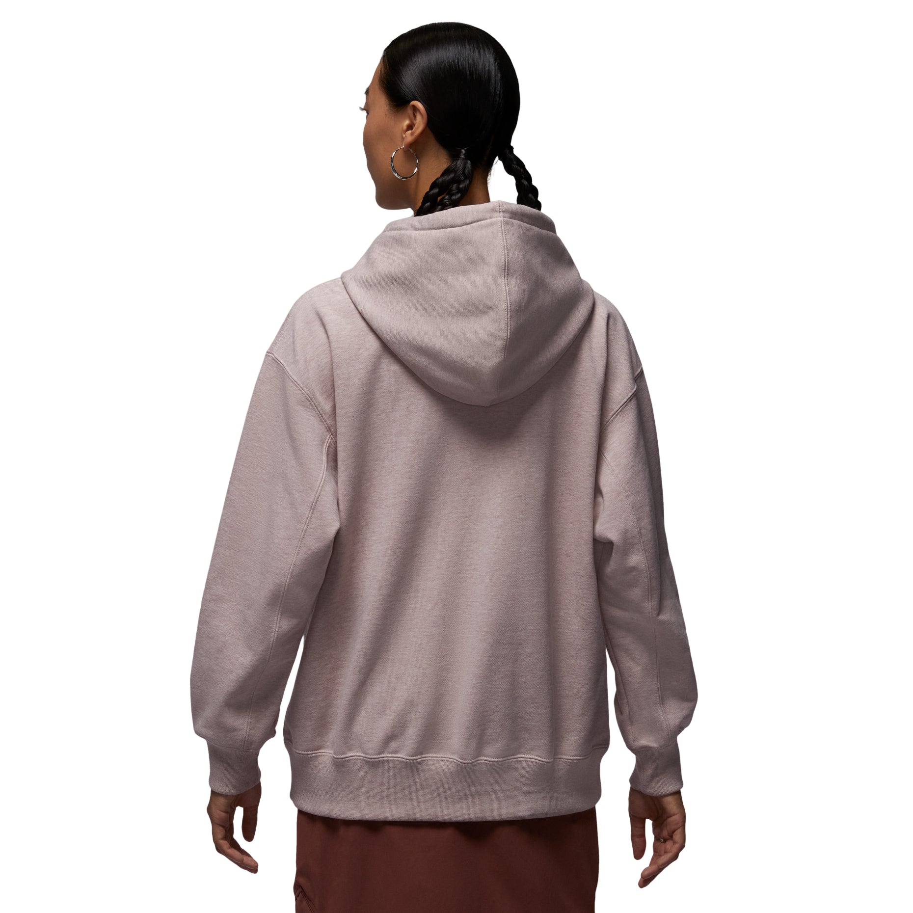 (WMNS)  Air Jordan Flight Fleece Hoodie 'Petrified Grey' HJ1312-292