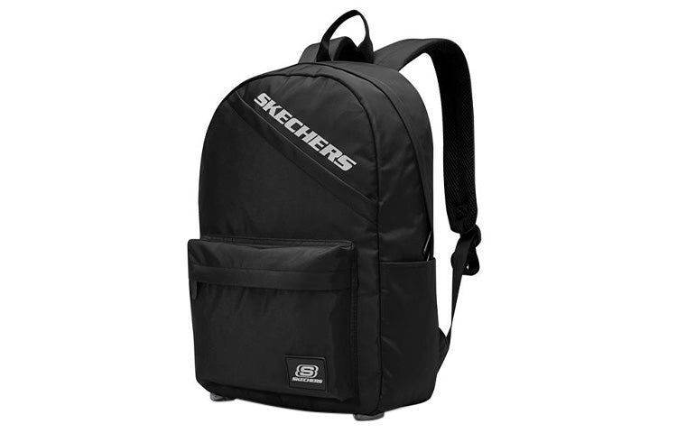 Skechers Zipper Closure Large Capacity Fabric Backpack 'Black White' L422U207-0018