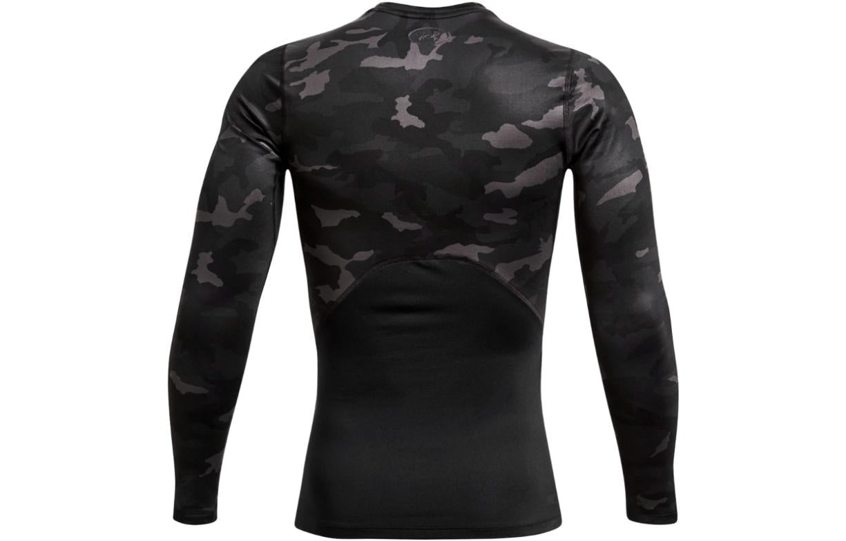 Under Armour ColdGear Infrared Compression Printed Crew 'Black Silver' 1381744-001