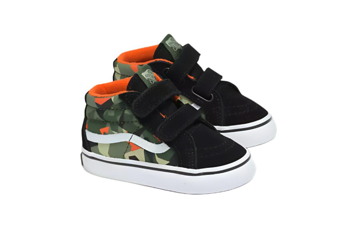 (TD) Vans Sk8-Mid Reissue V 'Geo Camo Black' VN00018WBOV
